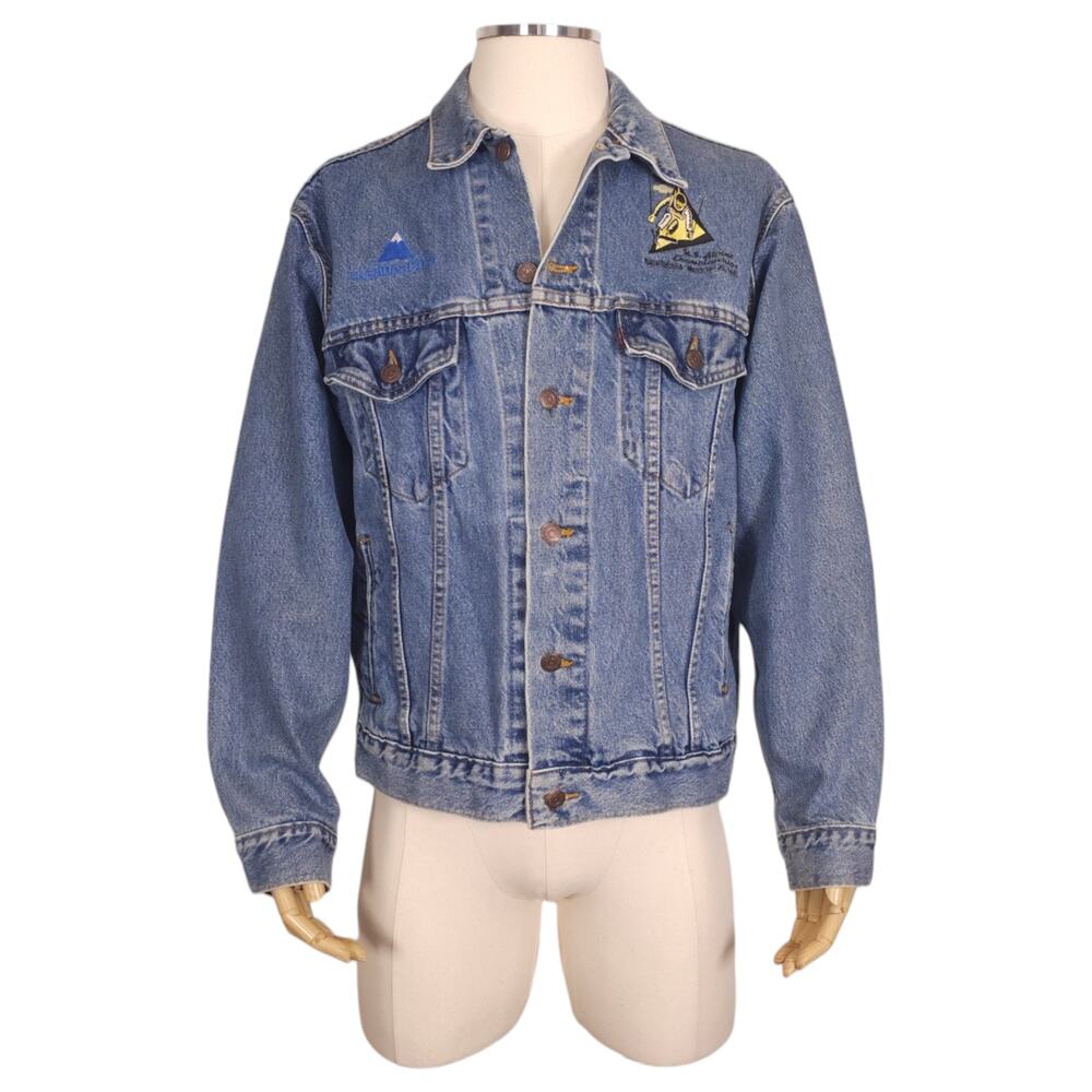 Vintage Levi's Chevy Truck US Alpine Ski Sugarloaf 1996 Trucker Jacket Medium